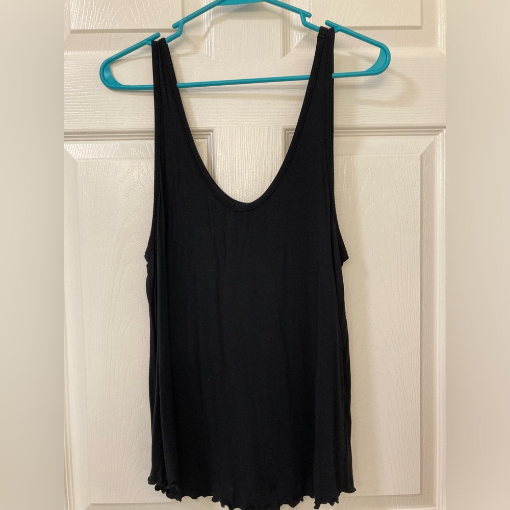 American Eagle Soft and Sexy Black Tank Top size Large